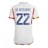 Belgien Charles De Ketelaere #22 Udebanetrøje VM 2022 Kortærmet